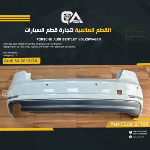 Rear Bumper for Audi S4 (2018 to 2020)