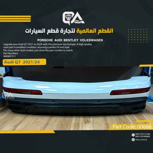 Rear Bumper for Audi Q7 (2021 to 2024)